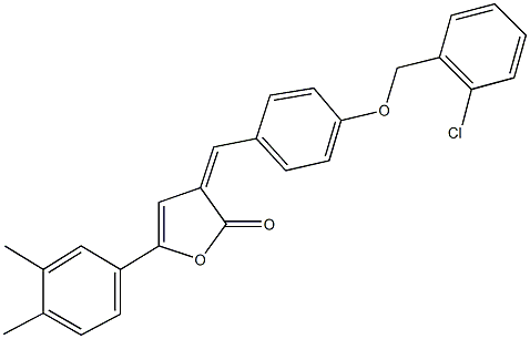 3-{4-[(2-chlorobenzyl)oxy]benzylidene}-5-(3,4-dimethylphenyl)-2(3H)-furanone|