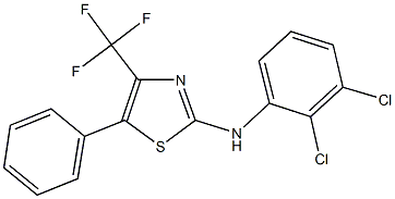 N-(2,3-dichlorophenyl)-5-phenyl-4-(trifluoromethyl)-1,3-thiazol-2-amine Structure