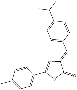 3-(4-isopropylbenzylidene)-5-(4-methylphenyl)-2(3H)-furanone Struktur