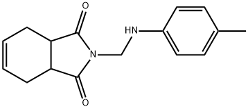 2-{[(4-methylphenyl)amino]methyl}-3a,4,7,7a-tetrahydro-1H-isoindole-1,3(2H)-dione Structure