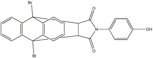 331944-92-4 1,8-dibromo-17-(4-hydroxyphenyl)-17-azapentacyclo[6.6.5.0~2,7~.0~9,14~.0~15,19~]nonadeca-2,4,6,9,11,13-hexaene-16,18-dione