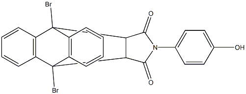 1,8-dibromo-17-(4-hydroxyphenyl)-17-azapentacyclo[6.6.5.0~2,7~.0~9,14~.0~15,19~]nonadeca-2,4,6,9,11,13-hexaene-16,18-dione|