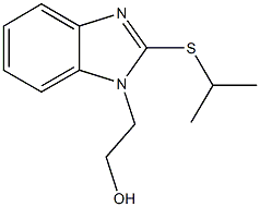 2-[2-(isopropylsulfanyl)-1H-benzimidazol-1-yl]ethanol Struktur