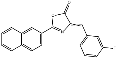 331957-15-4 4-(3-fluorobenzylidene)-2-(2-naphthyl)-1,3-oxazol-5(4H)-one