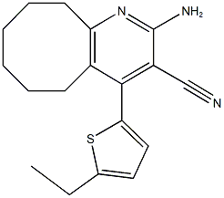2-amino-4-(5-ethyl-2-thienyl)-5,6,7,8,9,10-hexahydrocycloocta[b]pyridine-3-carbonitrile|