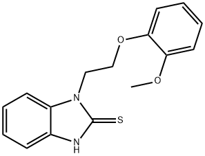 1-[2-(2-methoxyphenoxy)ethyl]-1H-benzimidazol-2-yl hydrosulfide Structure