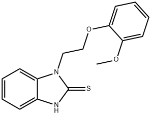 1-[2-(2-methoxyphenoxy)ethyl]-1H-benzimidazol-2-yl hydrosulfide,331964-05-7,结构式