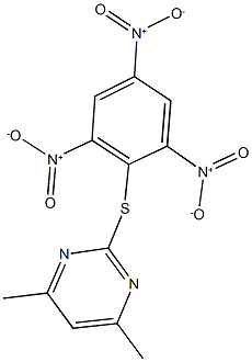 4,6-dimethyl-2-({2,4,6-trisnitrophenyl}sulfanyl)pyrimidine,331967-11-4,结构式