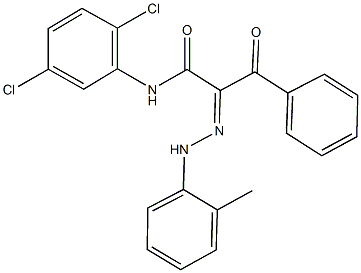 N-(2,5-dichlorophenyl)-2-[(2-methylphenyl)hydrazono]-3-oxo-3-phenylpropanamide 结构式