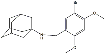 N-(5-bromo-2,4-dimethoxybenzyl)-1-adamantanamine,331970-61-7,结构式