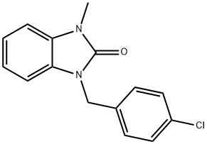 1-(4-chlorobenzyl)-3-methyl-1,3-dihydro-2H-benzimidazol-2-one Structure