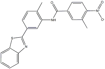 N-[5-(1,3-benzothiazol-2-yl)-2-methylphenyl]-4-nitro-3-methylbenzamide Structure