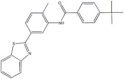 N-[5-(1,3-benzothiazol-2-yl)-2-methylphenyl]-4-tert-butylbenzamide Struktur