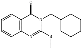 3-(cyclohexylmethyl)-2-(methylsulfanyl)-4(3H)-quinazolinone Structure