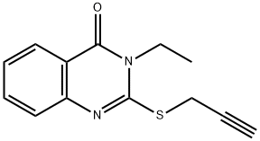 3-ethyl-2-(2-propynylsulfanyl)-4(3H)-quinazolinone,331972-03-3,结构式