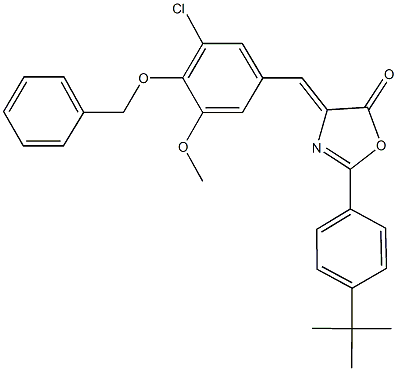 331974-94-8 4-[4-(benzyloxy)-3-chloro-5-methoxybenzylidene]-2-(4-tert-butylphenyl)-1,3-oxazol-5(4H)-one