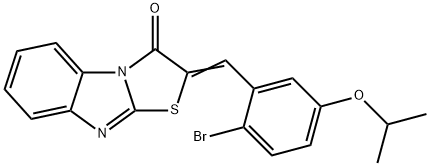 331975-72-5 2-(2-bromo-5-isopropoxybenzylidene)[1,3]thiazolo[3,2-a]benzimidazol-3(2H)-one