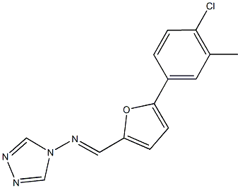 N-{[5-(4-chloro-3-methylphenyl)-2-furyl]methylene}-N-(4H-1,2,4-triazol-4-yl)amine|