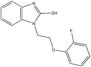 1-[2-(2-fluorophenoxy)ethyl]-1H-benzimidazol-2-yl hydrosulfide Struktur