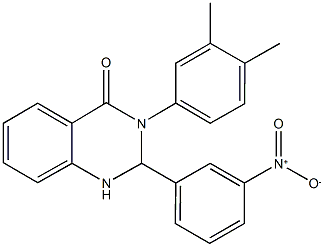 331986-32-4 3-(3,4-dimethylphenyl)-2-{3-nitrophenyl}-2,3-dihydroquinazolin-4(1H)-one