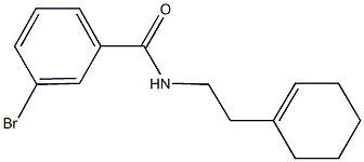 3-bromo-N-[2-(1-cyclohexen-1-yl)ethyl]benzamide Structure