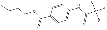 butyl 4-[(trifluoroacetyl)amino]benzoate 化学構造式