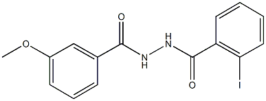 N'-(2-iodobenzoyl)-3-methoxybenzohydrazide 结构式