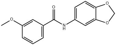 N-(1,3-benzodioxol-5-yl)-3-methoxybenzamide Structure