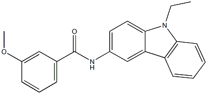 N-(9-ethyl-9H-carbazol-3-yl)-3-methoxybenzamide Structure