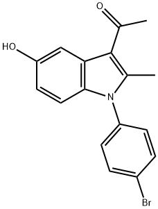 1-[1-(4-bromophenyl)-5-hydroxy-2-methyl-1H-indol-3-yl]ethanone,332017-50-2,结构式