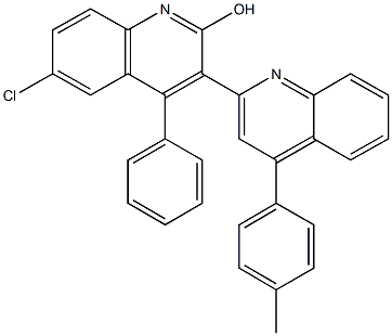 332020-19-6 6'-chloro-4-(4-methylphenyl)-4'-phenyl-2,3'-biquinolin-2'-ol