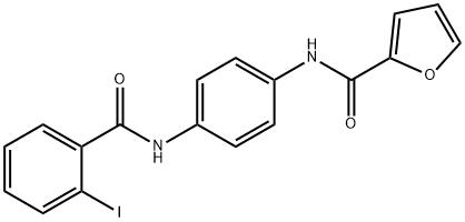 N-{4-[(2-iodobenzoyl)amino]phenyl}-2-furamide Struktur