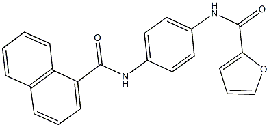 N-[4-(1-naphthoylamino)phenyl]-2-furamide Structure