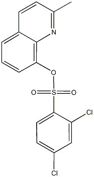 2-methyl-8-quinolinyl 2,4-dichlorobenzenesulfonate Structure