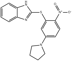 2-{[2-nitro-5-(1-pyrrolidinyl)phenyl]sulfanyl}-1H-benzimidazole|