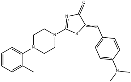 332023-24-2 5-[4-(dimethylamino)benzylidene]-2-[4-(2-methylphenyl)-1-piperazinyl]-1,3-thiazol-4(5H)-one