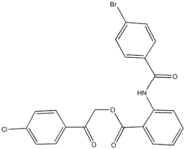 2-(4-chlorophenyl)-2-oxoethyl 2-[(4-bromobenzoyl)amino]benzoate|