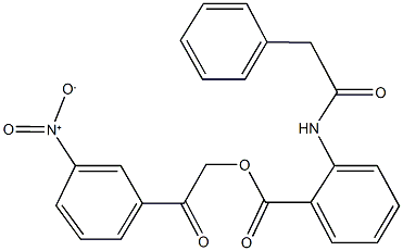 2-{3-nitrophenyl}-2-oxoethyl 2-[(phenylacetyl)amino]benzoate|