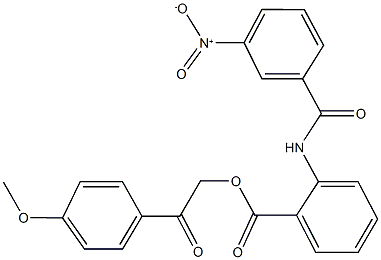 332023-99-1 2-(4-methoxyphenyl)-2-oxoethyl 2-({3-nitrobenzoyl}amino)benzoate