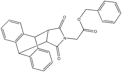 benzyl (16,18-dioxo-17-azapentacyclo[6.6.5.0~2,7~.0~9,14~.0~15,19~]nonadeca-2,4,6,9,11,13-hexaen-17-yl)acetate 结构式