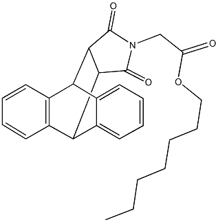 heptyl (16,18-dioxo-17-azapentacyclo[6.6.5.0~2,7~.0~9,14~.0~15,19~]nonadeca-2,4,6,9,11,13-hexaen-17-yl)acetate|