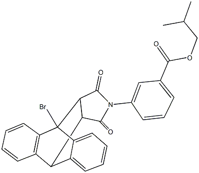 isobutyl 3-(1-bromo-16,18-dioxo-17-azapentacyclo[6.6.5.0~2,7~.0~9,14~.0~15,19~]nonadeca-2,4,6,9,11,13-hexaen-17-yl)benzoate|