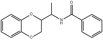 N-[1-(2,3-dihydro-1,4-benzodioxin-2-yl)ethyl]benzamide 结构式