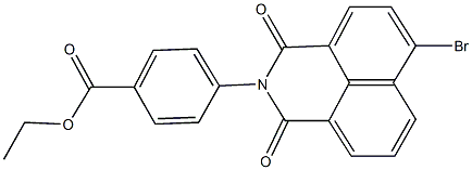 ethyl 4-(6-bromo-1,3-dioxo-1H-benzo[de]isoquinolin-2(3H)-yl)benzoate 结构式