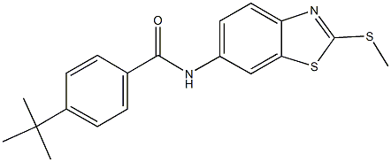 4-tert-butyl-N-[2-(methylsulfanyl)-1,3-benzothiazol-6-yl]benzamide|
