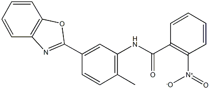 N-[5-(1,3-benzoxazol-2-yl)-2-methylphenyl]-2-nitrobenzamide Struktur
