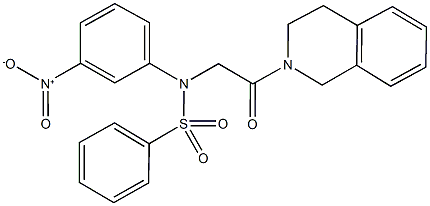 332033-98-4 N-[2-(3,4-dihydro-2(1H)-isoquinolinyl)-2-oxoethyl]-N-{3-nitrophenyl}benzenesulfonamide