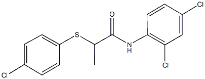 2-[(4-chlorophenyl)sulfanyl]-N-(2,4-dichlorophenyl)propanamide,332039-56-2,结构式