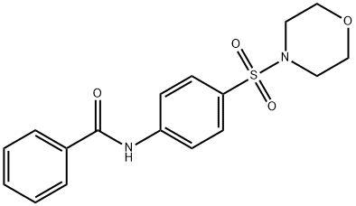 N-[4-(4-morpholinylsulfonyl)phenyl]benzamide 结构式