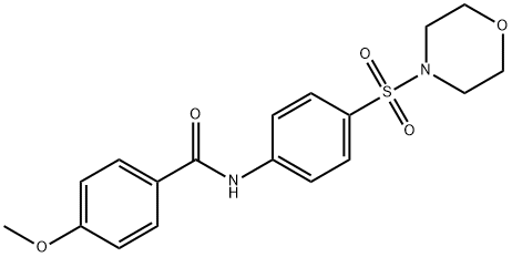 4-methoxy-N-[4-(4-morpholinylsulfonyl)phenyl]benzamide Structure